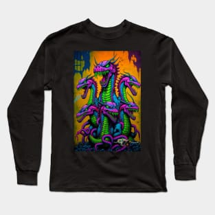 Hydra D&D Monster Graffiti Long Sleeve T-Shirt